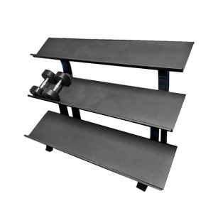 3-Tier Hex Dumbbell Rack - Muscle D Fitness - 15 Pair Storage