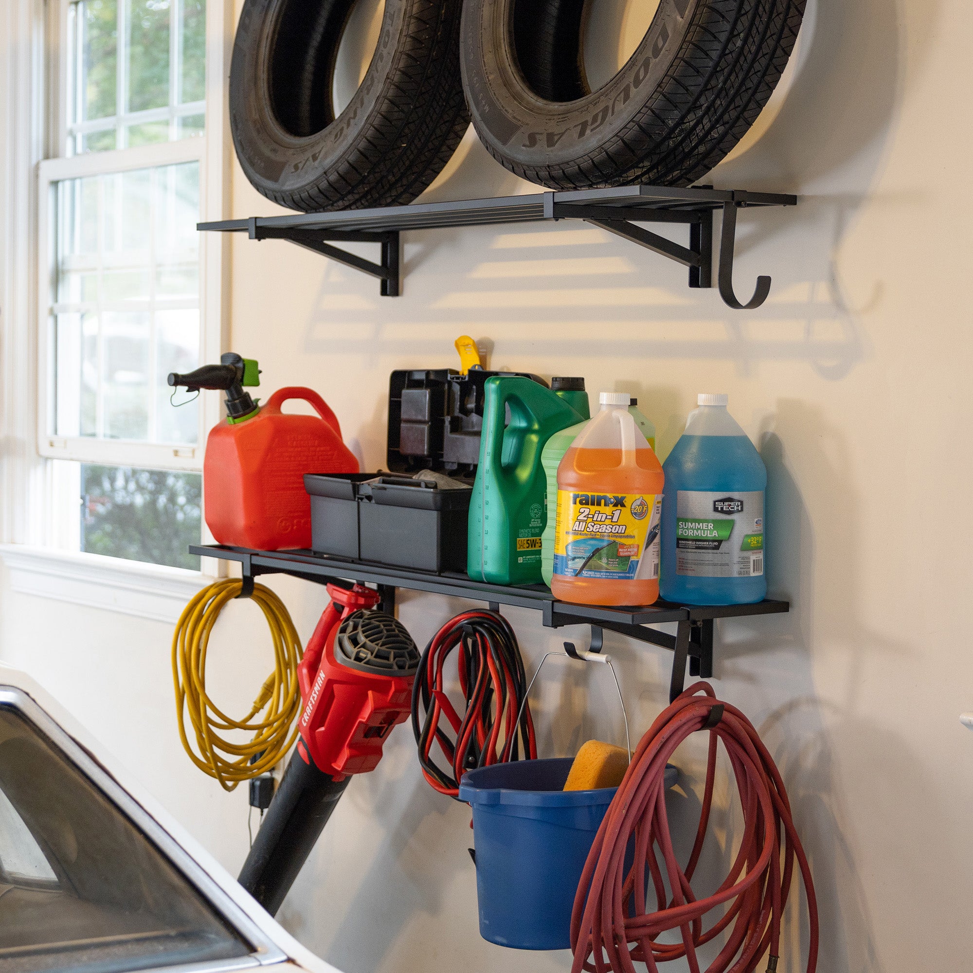 garage-wall-shelves-with-hooks